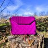 Charlotte Velvet Clutch - Royal purple